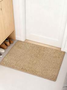 1 Stück brauner Schwertilagende Muster Teppich, dicke waschbare Qualität, Stilvoller Teppich, Flurteppich, Dekorativer Teppich, Duschvorleger, Sofasitzteppich, Dicker Teppich, Wohnaccessoire, Wohnzimmerteppich, Schlafzimmerteppich, Eingangsteppich, Küchenteppich, Badezimmerteppich, Büroteppich