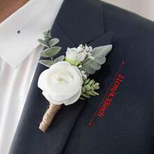 Ivory Artificial Rose Bouquet For Bride & Bridesmaids, Suitable For Wedding, Proposal, Party, Church Decoration - Multicolor - View 11