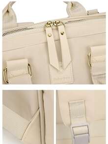 1pc Multifunctional Mommy Bag, Large Capacity Maternity Diaper Bag, Travel Tote Bag With Bottle Holder