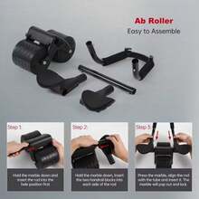 2025 New Abdominal Roller With Timer And Knee Pad - Automatic Rebound Abdominal Exercise Equipment, With Elbow Support, Non Slip Pedal, Ergonomic Design, Used For Core Strength Training, Home Gym And Body Relaxation - Unisex, Sports Accessories, Fashionable Sports Equipment, Sturdy Structure, Fitness Enthusiasts, Compact Design, Durable Materials, Male And Female - 黑色 - 查看 10