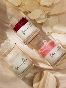 玫瑰香氛蜡烛，适合浪漫晚餐、婚礼、家居装饰、高端摄影道具、情人节礼物、新年礼物、卧室香氛蜡烛，为生活增添色彩 - 彩色 - 查看 8