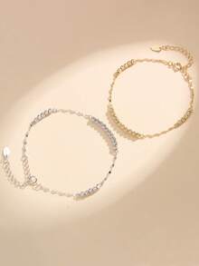 1 件 100% 925 纯银 14k 金 3mm 斜纹珠子球链手链 永恒经典男女手链 2025 时尚手链 - Beads Ball - 查看 10