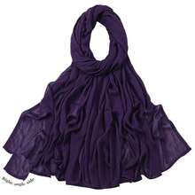 Modal Cotton Hijab Scarf For Women With Undercap Set,DeepPurple - DeepPurple - View 9