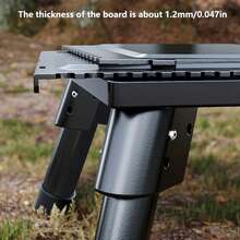 Portable Rocket Stove Wood Burning, Stainless Steel Camping Stove For Outdoor Cooking, Foldable & Multi-Fuel - Black - View 4