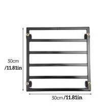 1pc Heavy Duty Metal Plant Cart With Lockable Wheels - 10" And 12" Square Racks, Suitable For Indoor/Outdoor Use, Outdoor Garden Shelving Cart