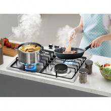 IsEasy Gas Hob With 4 Burners, Stainless Steel, Built-In Appliance, 59 Cm, 7200 W, 4 Cooking Zones (2700 W + 1750 W + 1750 W + 1000 W), Domino Gas Hob For Propane And Natural Gas, Suitable For All Pots - EU C Type Plug(220-240V) - View 10