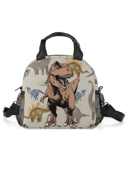 Bolsa de almuerzo con diseño de conejo y unicornio lindo para niños, bolsa de tote con asas duales y correa para el hombro ajustable, con caja de almuerzo reutilizable, adecuada para trabajo, escuela, picnic, viaje, playa, pesca, diseño ligero y conveniente, regalo perfecto para niños en vacaciones y cumpleaños