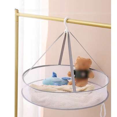 1 Giá phơi đồ/lưới gấp gọn, thích hợp để phơi quần áo, áo len, đồ lót, tất, áo ngực, lý tưởng để sử dụng tại nhà, giỏ đựng đồ, vật dụng cần thiết khi đi du lịch