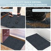 Large Anti-Slip Front Door Mat, Suitable For Indoor Entrance, Anti-Slip Welcome Doormat With Backing, Machine Washable, Anti-Slip Area Rug For Entrance, Kitchen, Living Room, Bedroom, Size: 60*90cm/23.6*35.4 Inches