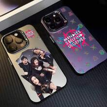 Funda de teléfono M-Mindless S-Self I-Indulgence estilo navidad para 17 16 15 14 13 12 11 Pro Max multicolor mate metálico aurora, regalo festival Christmas navideñas. - z3 - Ver 7
