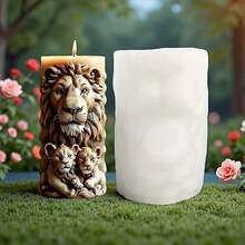 Forest Animal Series - Giraffe Silicone Candle Mold, Suitable For Making Candles, Resin, Plaster, Gifts, Decorations, And Souvenirs - White - View 5