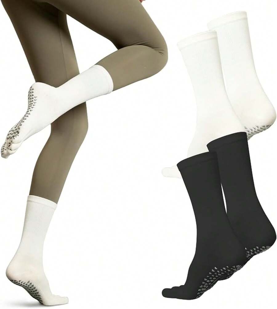 Pilates Socks Yoga Socks For Women, 2/3 Pairs Non Slip Grip Socks For Pilates, Yoga, Pure Barre, Ballet, Dance