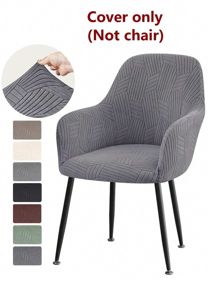 1/2 chiếc bọc ghế bành cao tay kiểu Bắc Âu co giãn, dùng cho nhà bếp, phòng ăn, văn phòng, quán cà phê, phòng ăn. - Nhiều màu - Xem 1