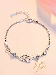 1 Piece Of Bracelet, Simple And Adjustable, Suitable For Teenagers. Mother's Day Gift, Mother's Day Wedding Anniversary - Multicolor - View 1