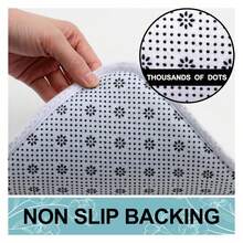 Memory Foam Bath Mat 40x32, Extra Soft And Absorbent Bathroom Mats, Non Slip Washable Carpet For Floor, Shower And Tub, White - 多色53 - 查看 5