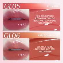 J.M.C.Y Gloss Labial Brilhante, Batom Sólido Hidratante e Não Grudento - GL01 CHÁ GELADO DE MORANGO - Visão 8