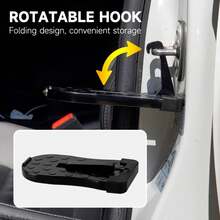 Pedales auxiliares universales para puertas plegables, pedales para portaequipajes de coche, pedales para puertas, autopartes - Naranja - Ver 5