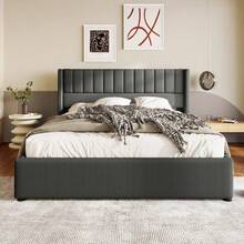 Bed Frames - Grey + Linen + 180cm*200cm - View 7