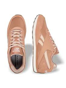 Reebok 女士运动鞋 吸汗透气 防晒 防风保暖 百搭 纯色 Logo 弹性好 易洗速干 运动户外跑步 日常上学 女款 浅棕色 粉色 100230873 - 淺棕粉紅色 - 查看 5