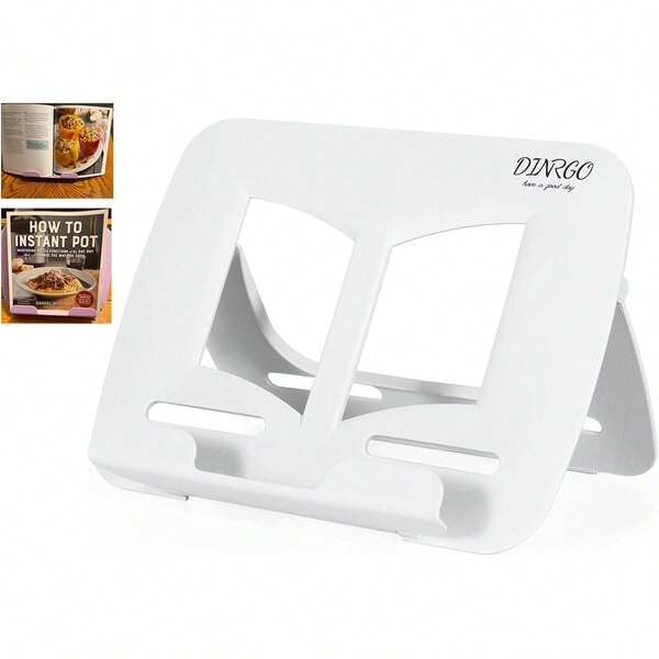 EBook Reader Stand HandsFree Cookbook Textbook Book Stand For Kids Reading Pool Beach Gifts Girls Boy In White 11.82" * 8.26"