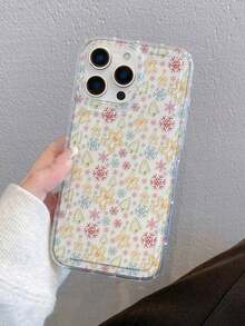 Teléfono Teléfono 17 Pro Case1 Bow Gingerbread Man Snowflake Tree Series Teléfono, Material Tpu Teléfono con Airbag Transparente, Se Puede Dar Como Vacaciones Xs/ Xs /11 12 13 14 15 16 17Pro /Promax/14 15 16 Plus /17/17Air Fundas para Teléfonos Móviles Niños Y Niñas - transparente - Ver 6