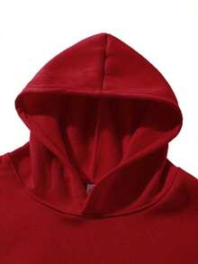 Christmas Outfit WomenA Women's Casual Hooded Sweatshirt With "Faith" Printed On It, Autumn/Winter Knit Long-Sleeve Sweatshirt With Pockets, Suitable For Various Occasions.Loose And Comfortablewinter Clothes For Women - (紅色的) - 查看 6