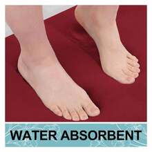 Memory Foam Bath Mat 30x20, Extra Soft And Absorbent Bathroom Mats, Non Slip Washable Carpet For Floor, Shower And Tub, - 多色73 - 查看 4