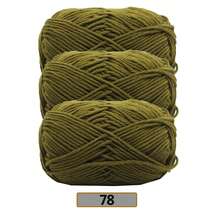 3件組/(140-150g) 5股混色毛線，約50g/件，適合春夏使用，中粗軟線，完美適用於手工編織、DIY手工藝、針織與鉤針，柔軟且多用途 - 彩色 - 查看 71