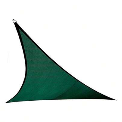 Coolaroo Coolhaven Shade Sail 95% UV Block Shade And Sun Shield Medium 12' Triangle Shade Sail Including Hardware Kit Heritage Green