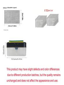 [Kitchen Cleaning Revolution] 1pc Easy Press-Type Kitchen Soap Dispenser, Made Of Durable Plastic, Includes Automatic Dispenser, Cleaning Cloth, Dish Brush, Contactless Press-Type Soap Dispenser And Storage Lid, Reusable Sponge - One-Button Automatic Dispensing, Dry And Wet Separation, Space Saving, Countertop Safety (Please Watch The Video Carefully For Usage Instructions) - Multicolor - View 3