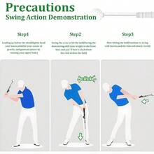 Retractable Swing Training Aid, Grip Trainer &Amp; Golf Swing Trainer For Warm-Up, Right-Handed Club For Indoor Pract...