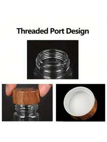 1/6 包装迷你玻璃分装瓶 - 无异味，0.33 盎司便携容器 - 非常适合圣诞节收纳、旅行、野餐、露营和厨房使用 - 彩色 - 查看 7