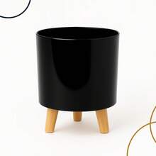 Modern Minimalist Tripod Decorative Plant Pot - 黑色 - 查看 2