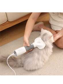 三合一宠物吹风机和梳子，适用于猫狗——便携式、静音、温度可调、过热保护 - 查看 19