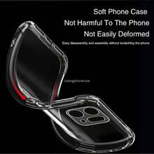 适用于 OPPO Reno14/Reno14F 的全新三合一手机壳，透明防摔，包含手机壳、全屏钢化膜和镜头膜。 - 無色 - 查看 5