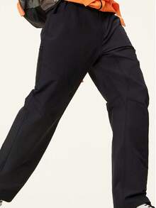 CAMEL CROWN Men's Cargo Pants, Thermal Lined, Warm, Antibacterial, Elastic, Casual, Straight Leg, Outdoor, Autumn/Winter - Phantom Black - View 3