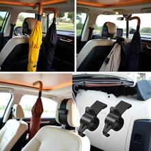 Organizador multifuncional para el coche - Incluye soporte para paraguas, gancho para el maletero, gancho para toallas y otros accesorios de almacenamiento para la organización del interior del coche - Negro - Ver 8