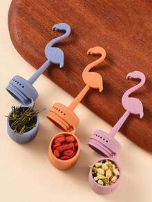 1个鹤形茶漏，可分离茶叶和水，茶杯茶漏，多功能过滤器，适用于茶叶、咖啡渣、香料等。