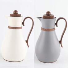 Insulated Vacuum Flask For Hot Drinks, Thermal Coffee Carafe Double Wall Pink Glass Liner Hot 12Hours /Cold 24Hours,1000ml Tea Water Bottle - Multicolor - View 3