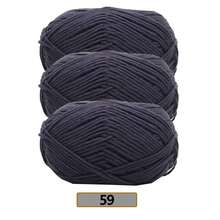 3件組/(140-150g) 5股混色毛線，約50g/件，適合春夏使用，中粗軟線，完美適用於手工編織、DIY手工藝、針織與鉤針，柔軟且多用途 - 彩色 - 查看 18