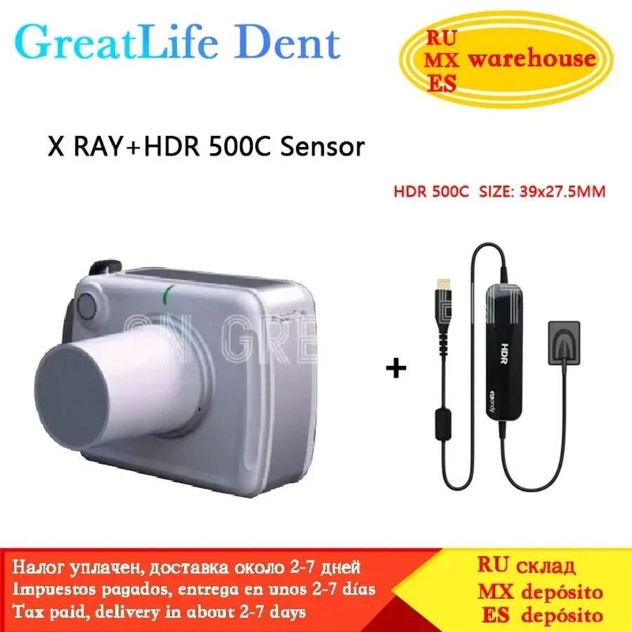 USA Mexico UK EU In Stock GreatLife Dental Hyperlight Portable Digital X-Ray RVG Sensor Machine System Rx Camera - X Ray3 HDR 500C - 查看 1