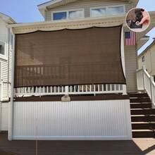 1pc 90% Shade Rate Brown Sunshade Net, High Density Polyethylene Fabric, UV Protection, Suitable For Yard, Outdoor Camping And More