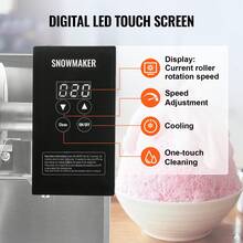 Máquina comercial de hielo en forma de copo de nieve de 375 libras/24 horas de acero inoxidable para helados - 375 libras - Ver 4