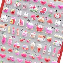 Cute Animal Mini Cartoon 3D Nose Sticker, Dopamine Color Bubble Cotton Decorative Phone Case, Notebook, Memo Pad, Photo Album, Sticker, Korean Style - Multicolor - View 5