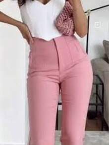 Women Pants - Pink - View 2