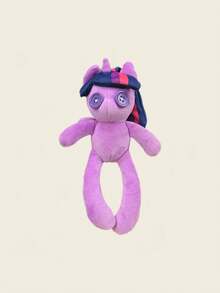 Hasbro 毛绒挂饰 – 炉边暖夜系列，暮光闪闪，18厘米，柔软毛绒玩偶，圣诞装饰，生日惊喜，粉丝礼物 - 紫色 - 查看 8