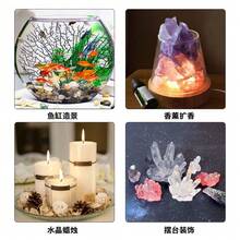 DIY树脂簇冰山环氧树脂模具桌面装饰硅胶树脂模具用于树脂浇铸DIY工艺品家居装饰 - 白色 - 查看 6