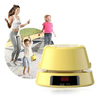 Máquina de Pular Corda Automática com Contador Inteligente Controle Remoto e 10 Velocidades