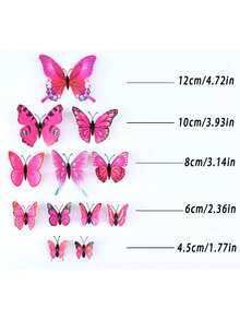 3D蝴蝶汽车内饰贴纸，蝴蝶造型汽车内饰贴纸，蝴蝶汽车装饰贴纸，时尚汽车装饰配件，蝴蝶汽车配件，汽车配件，汽车装饰，汽车内饰配件，汽车用品，汽车必备品，汽车配件 - 彩色 - 查看 6