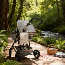 1pc Quilted Cute Mommy Bag, Insulated Bottle Bag Handheld/Shoulder Strap Applicable To Baby Stroller, Zipper Pocket For Bottles, Wipes, Pacifiers, Convenient Diaper Bag - Diaper Bag - View 9